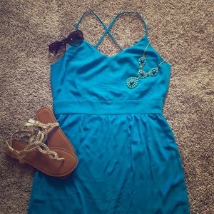 Boutique blue maxi dress